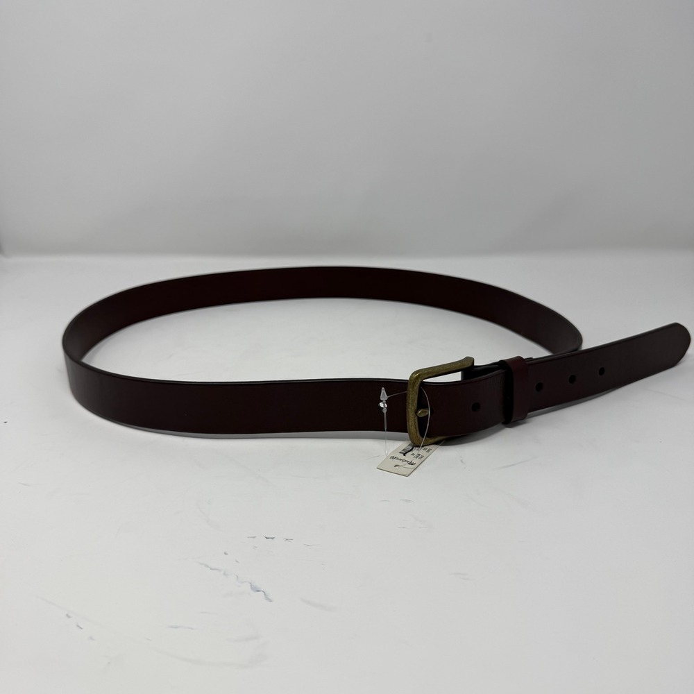 Madewell Leather Classic Buckle Belt Dark Brown Women Size 40 NE805